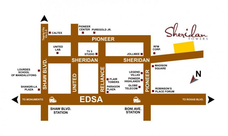 Sheridan Towers Location