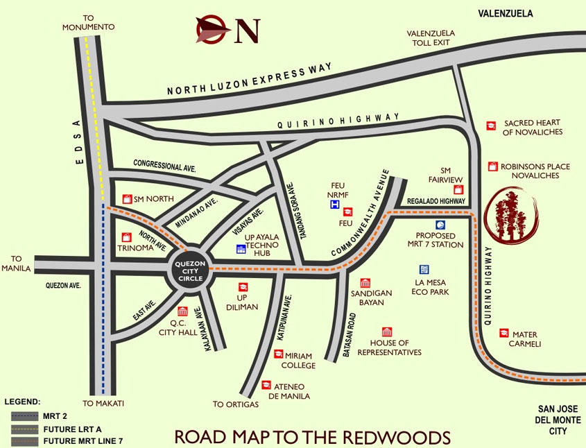The Redwoods Location