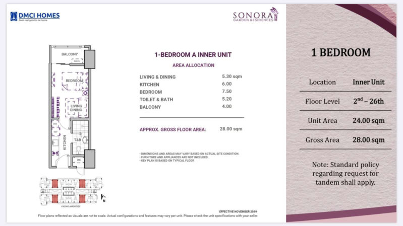 1 Bedroom Layout