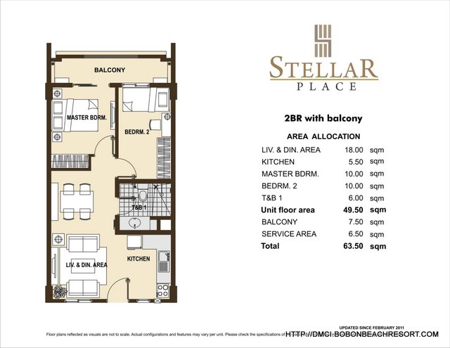 Stellar Place 2 Bedroom Layout Stellar Place 2 Bedroom Layout