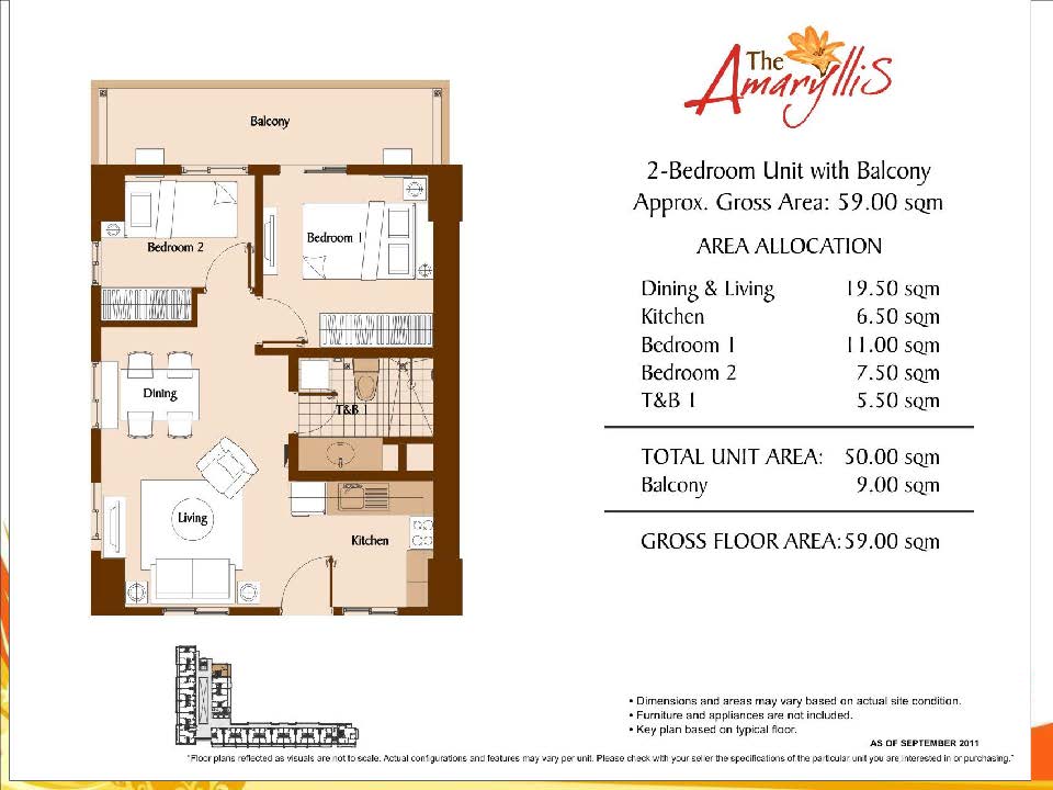 Amaryllis 2 bedroom