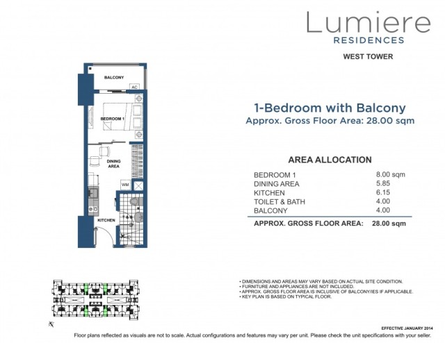 Lumiere Residences 1BR+28+00+sqm+WT