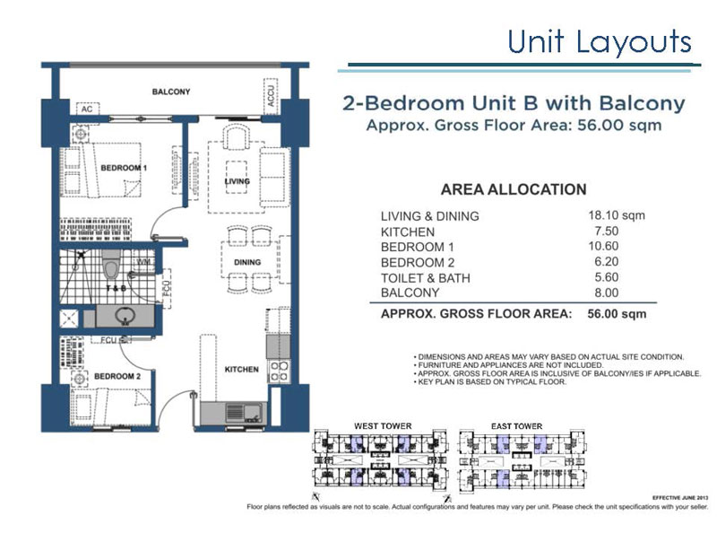 Lumiere Residences 2 Bedroom B with Balcony