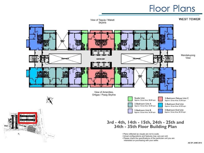 Lumiere Residences DMCI Floorplans