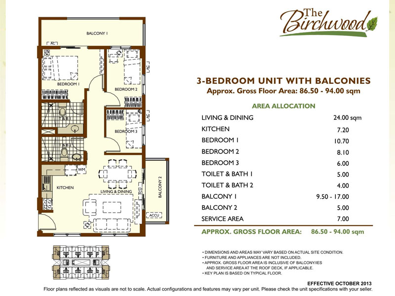 The Birchwood Residences 3BR unit