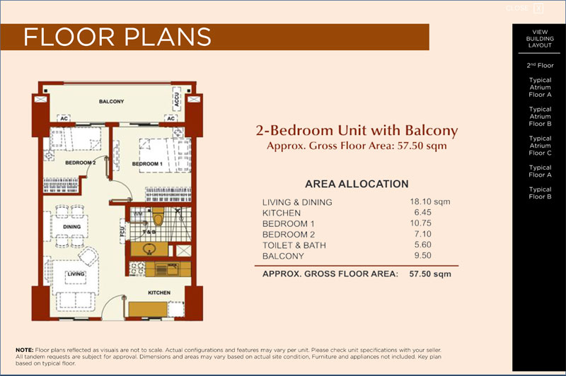 Brio Tower 2BR A