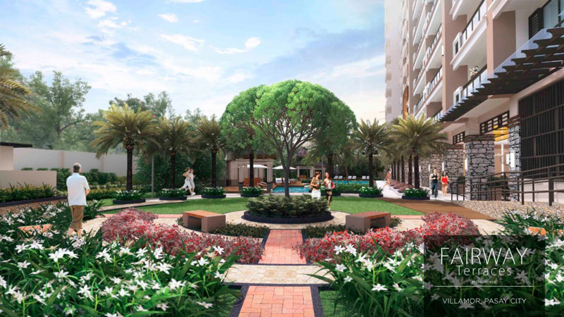 Fairway Terraces Garden Area