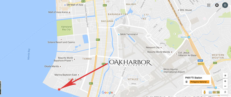 Oak Harbor Residences Location Map