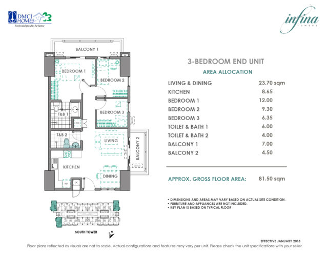 Infina Towers 3BR