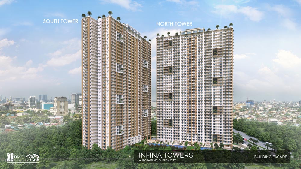 Infina Towers DMCI Facade