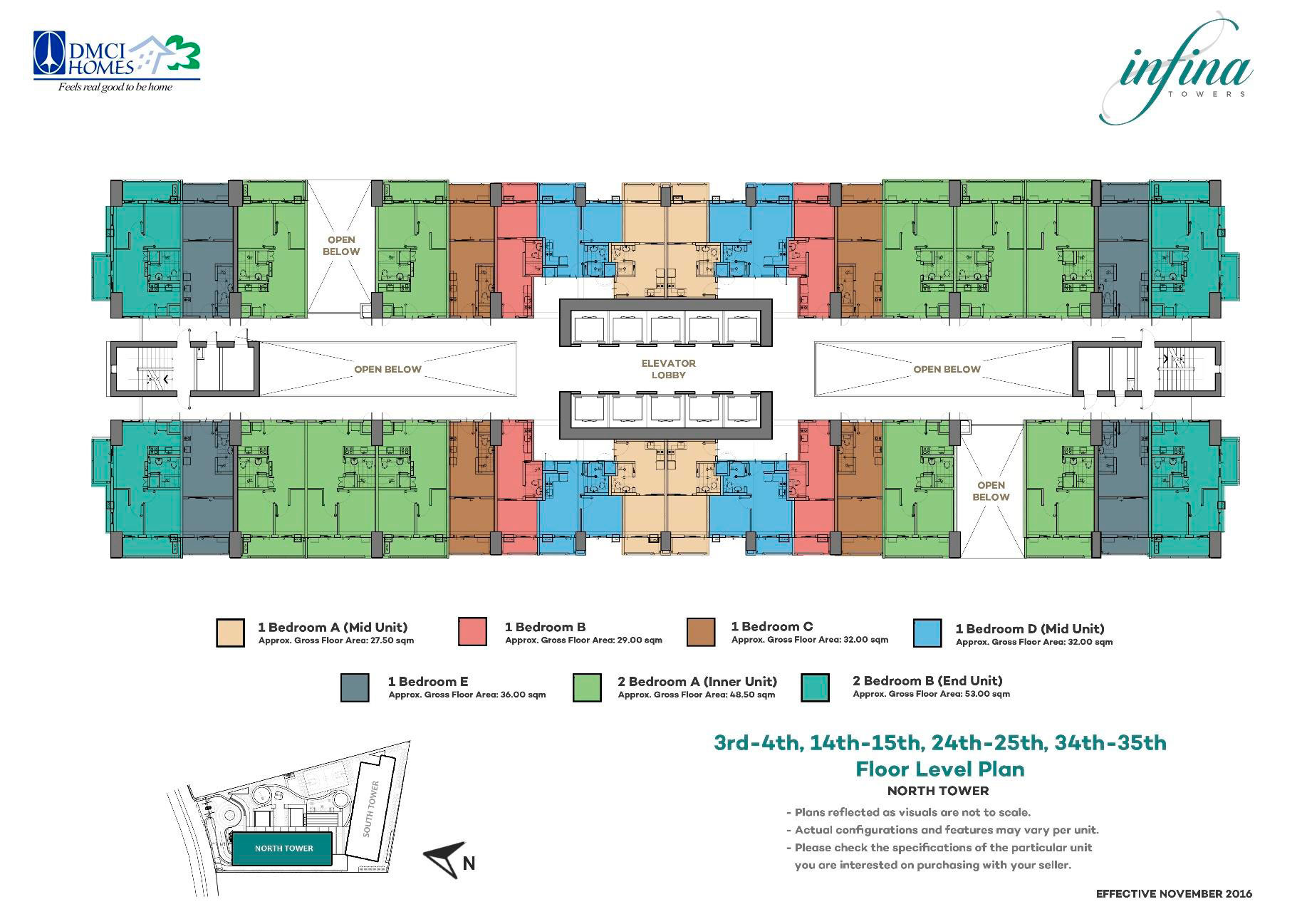 Infina Towers Floor plans