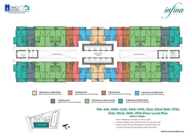 Infina Towers Floor plans