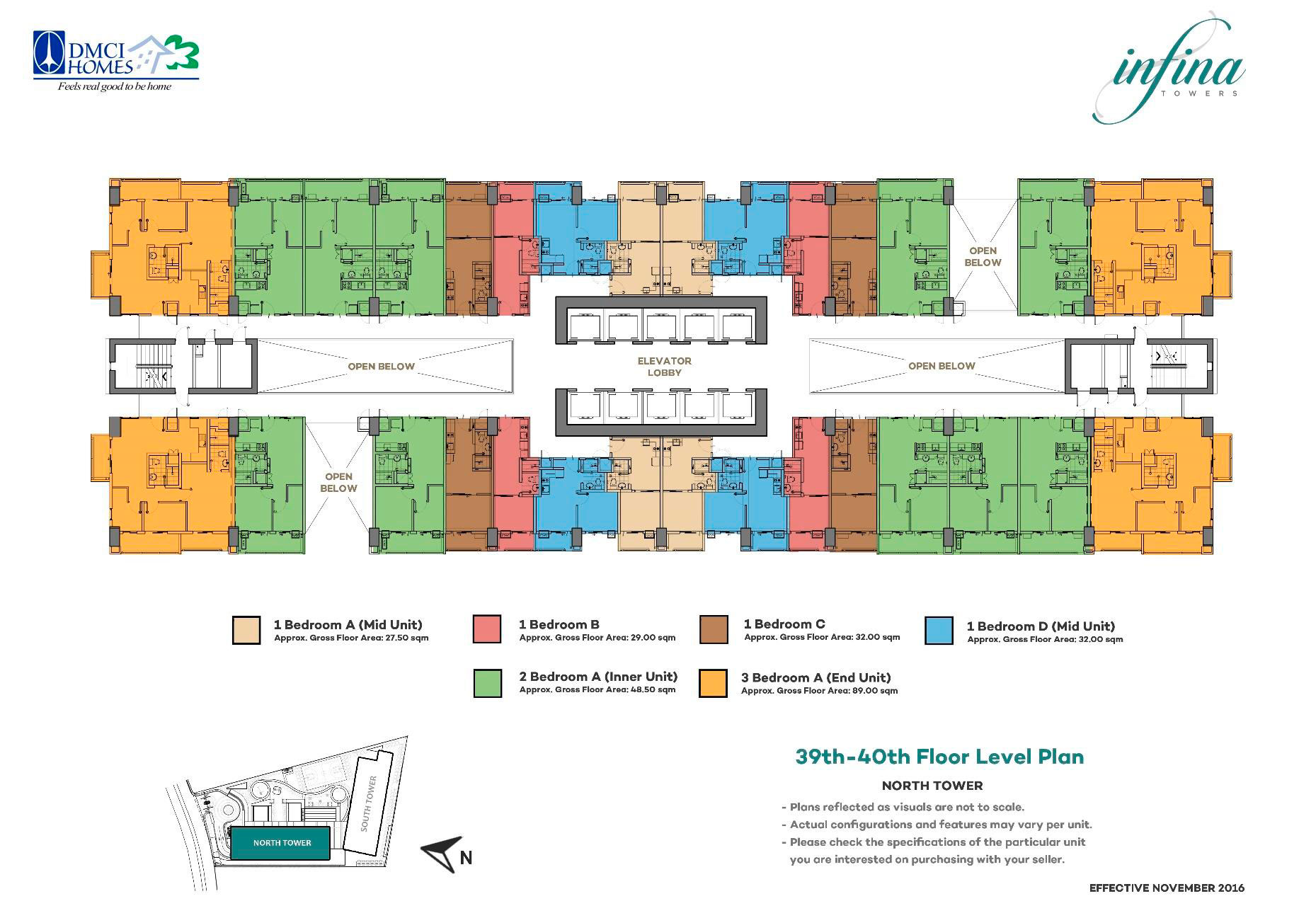 Infina Towers Floor plans