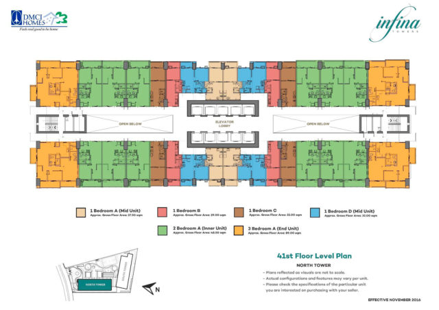Infina Towers Floor plans