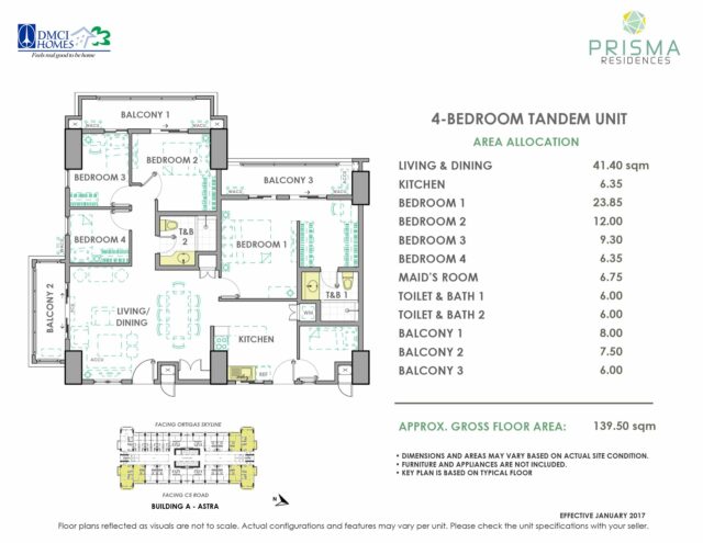 4 Bedroom Tandem Unit
