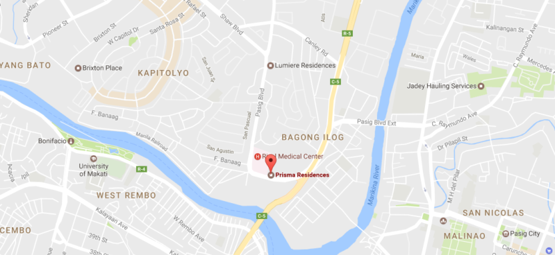 Prisma Residences Map