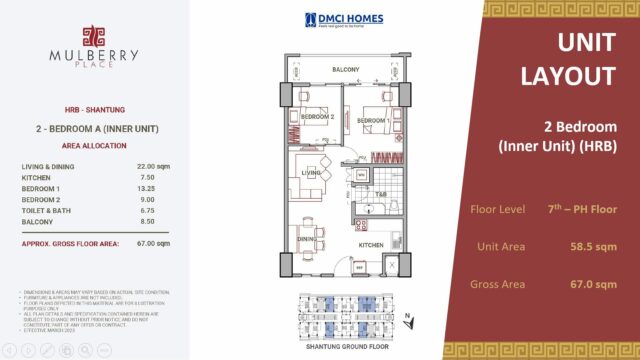 Mulberry Place 2 Two Bedroom A
