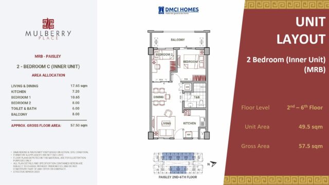 Mulberry Place 2 Two Bedroom C