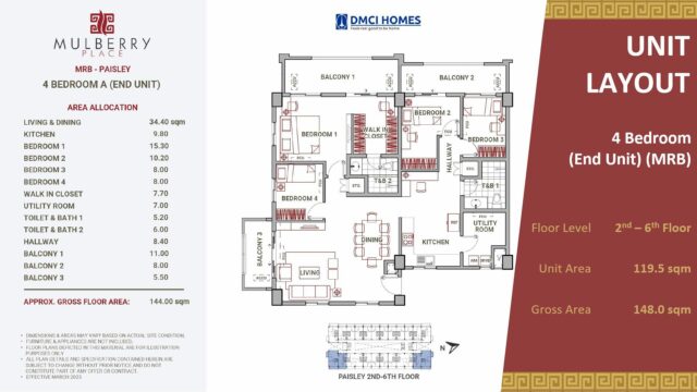 Mulberry Place 2 4 Bedroom A