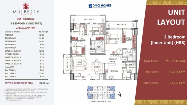 Mulberry Place 2 4 Bedroom C
