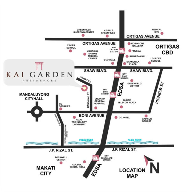 Kai Garden Residences Location Map