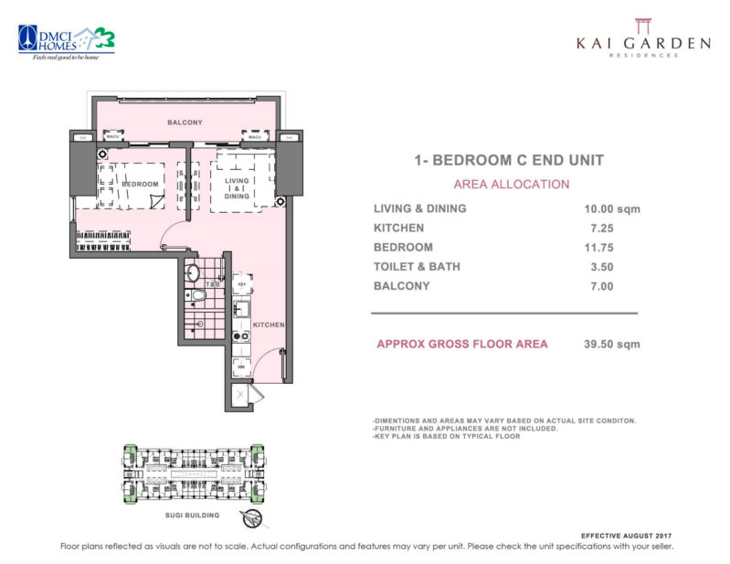 Kai Garden Residences 1 Bedroom C
