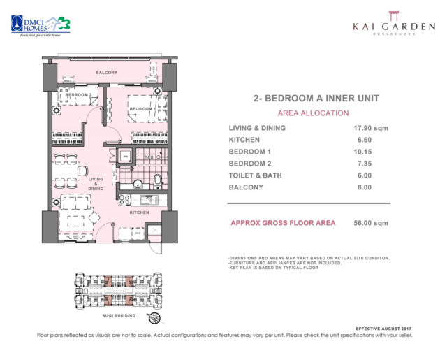 Kai Garden Residences 2 Bedroom A