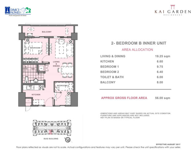 Kai Garden Residences 2 Bedroom B