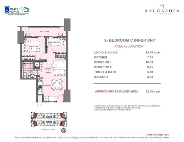 Kai Garden Residences 2 Bedroom C