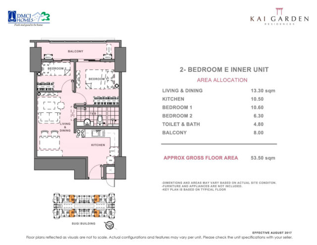 Kai Garden Residences 2 Bedroom E