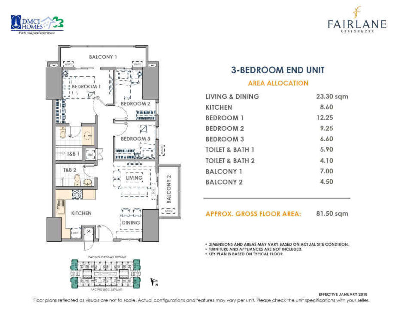 Fairlane Residences 3 Bedroom