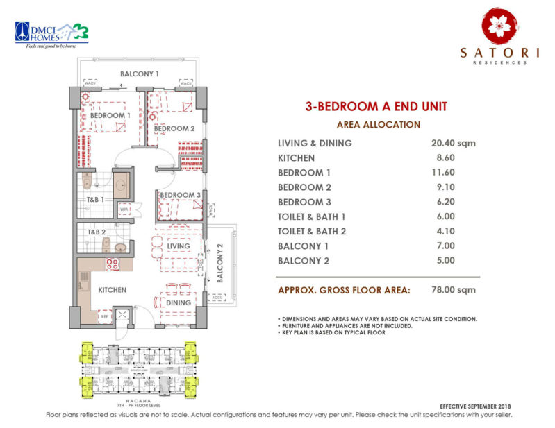 Satori Residences 3 Bedroom