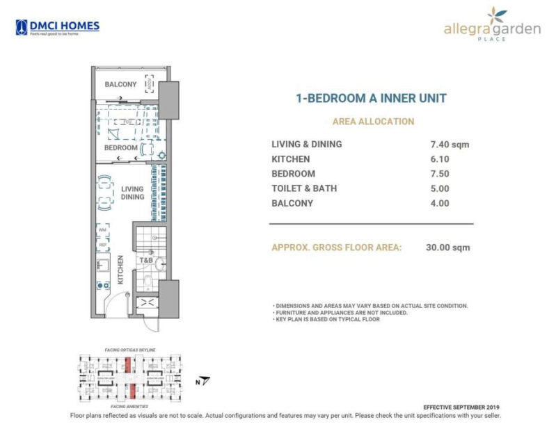 Allegra Garden Place 1 Bedroom A