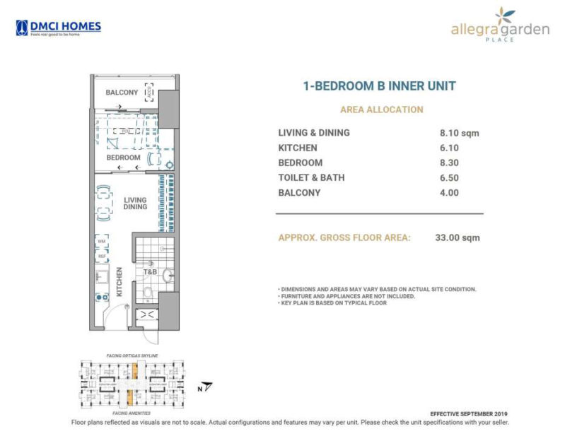 Allegra Garden Place 1 Bedroom B