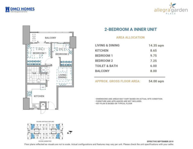 Allegra Garden Place 2BR A