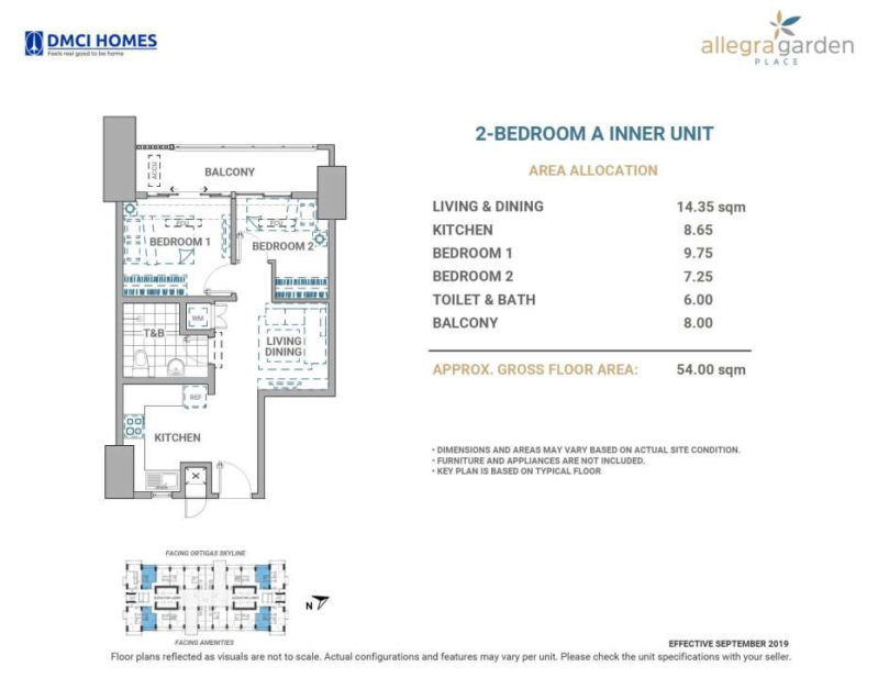 Allegra Garden Place 2BR A