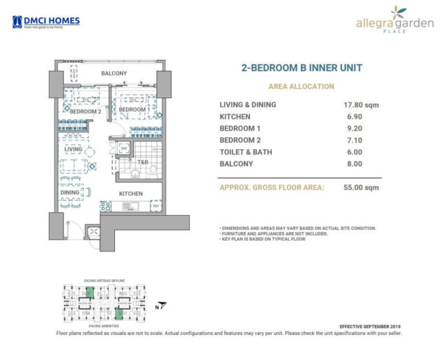 Allegra Garden Place DMCI 2BR B