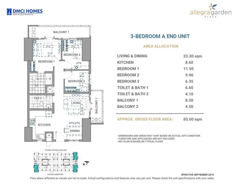 Allegra Garden Place DMCI 3BR