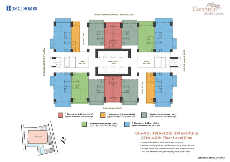 Cameron Residences Floor Plans