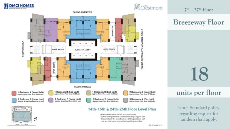The Crestmont DMCI for sale Floorplans