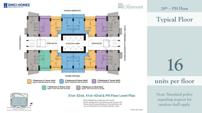 The Crestmont Floorplans