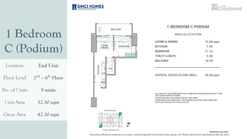1 Bedroom Crestmont DMCI for sale