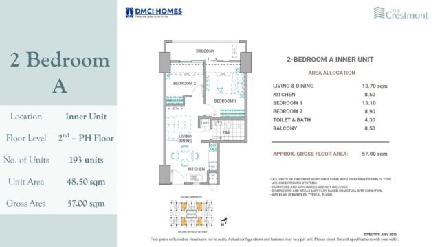 2 Bedroom Crestmont DMCI for sale 