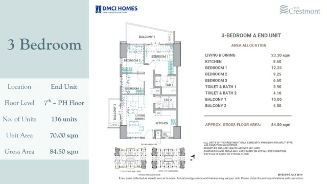 3 Bedroom Crestmont DMCI for sale 
