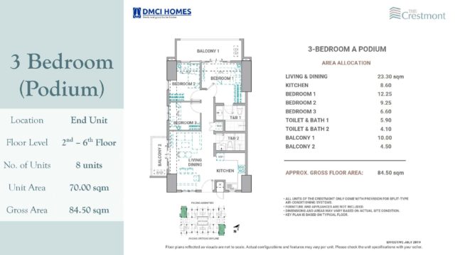 3 Bedroom Crestmont DMCI for sale 