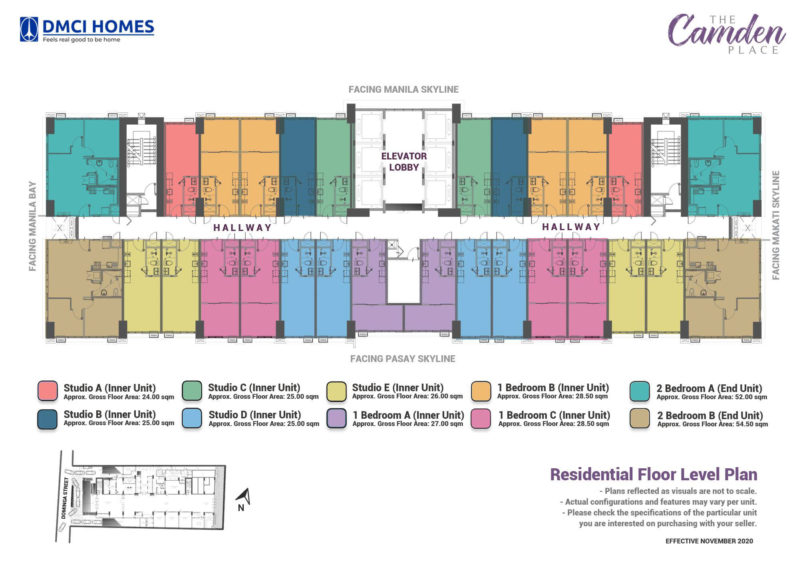 Camden Place Floor Plans