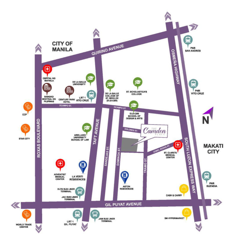 Camden Place Location