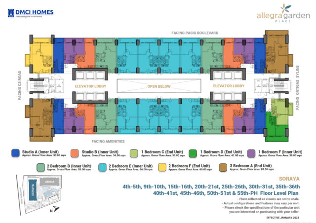 Allegra Garden Place Soraya Floorplans