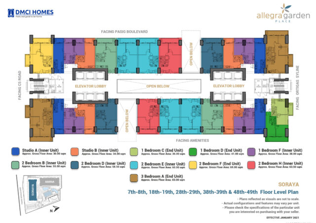 Allegra DMCI Soraya Floorplans