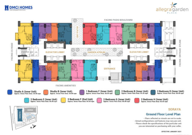 Allegra DMCI Soraya Floorplans